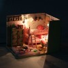 я и мой младший партнер (розовая линия) с DIY коттедж я руку собран архитектурной модели и CR