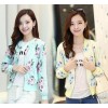 2014秋季女装新款蕾丝印花长袖棒球服短款休闲修身女式小外套