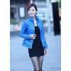 羽绒服正品女装秋冬新款蕾丝荷叶边短款修身羽绒服小外套一件代发
