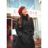 换季特卖新口韩版2014新款女装中长款修身双排扣女式风衣外套