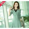 خريف 2014 ملابس السيدات مزاجه الكورية نحيل نحيل طويل Windbreaker دثار ثني سترة الدانتيل