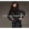 专业设计英伦时尚不连帽修身立领女式棉衣外套中长