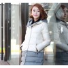 2014冬季新款聚酯纤维羽绒棉中长款女式棉衣修身显瘦韩版外贸