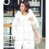 东大门新款韩版女式棉衣 夹棉连帽宽松型拉链棉外套女