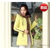 冬季新款时尚大码羽绒服韩版修身女式羽绒服中长款连帽冬装外套