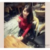 秋水 冬季女装韩版修身女式针织衫气质女针织开衫女 特价热卖