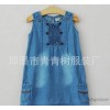 2014夏款新品 韩版外贸童装儿童牛仔背心裙 女童连衣裙 背
