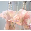 девушки платье к 2015 году новых летних цветов корейского хлопок bralet детей жилет волос