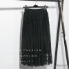 高品质网纱百搭高腰显瘦春夏款半身裙气质纱裙 长裙