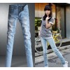 一件代发 批发牛仔裤女修身小脚铅笔裤韩版长裤新款潮女热裤子