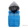 الأطفال الأجانب والأطفال الحلوى الملونة نقية hooded إلى أسفل صدرة شتاء دافئ إلى أسفل صدرة