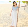 一件起批 夏装新款韩版 雪纺连衣裙 吊带裙 波西米亚 长裙