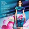 储秀 数码喷绘 印花 真丝 桑蚕丝 中式服装 旗袍 花型 加