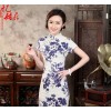 亚麻旗袍 复古 修身旗袍裙 夏装 时尚改良 旗袍短袖连衣裙短