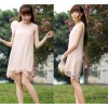 孕妇装2015夏季韩版最新款优质孕妇雪纺裙 时尚肩花孕妇背心