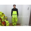 出口原单品质 时尚反光雨衣 分体套装 背带裤