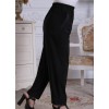 14 old spring new large size cylindrical female pants mother dress black trousers Changshu women's c