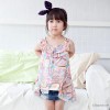 2015 Girls Summer children clothing sweater chiffon dress with summer fashionista Children Summer Pr