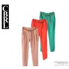 [2014] new spring metal pendant leather rope belt color Haren slim feet pants female send waist