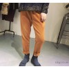 Dora Korea new concise solid casual pants loose elastic waist pants size all-match Haren women's Wes