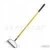 Factory direct selling hardware and agricultural tool glass fiber handle 14T carbon steel garden rak