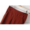 CBRL and the wind autumn mosaic waist 4 button slim trousers pants pencil pants pants Y