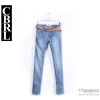 2014 spring new slim pencil pants feet female jeans jeans send tide
