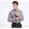 Brand discount Mens 2014 spring new business casual men's shirt stripe corduroy