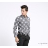 Brand discount business men Mens Long Sleeve Shirt Tencel shirt Korean men iron lining