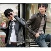 [manufacturers] high quality slim men's leather, exported to Europe and the United States supermarke
