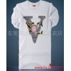 The new summer T-shirt V hook flower pattern T-shirt, fashion mens T-shirt