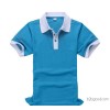 2015男式撞色广告衫POLO衫配色翻领拼色短袖商务T恤批发