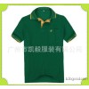 订做弹力全棉短袖绿色翻领男式T恤纯棉翻领广告衫