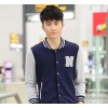 男装代理加盟代发韩版立领修身卫衣棒球服 男士卫衣 男式卫衣外