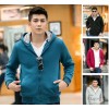 男式卫衣 品牌秋冬男装外套 韩版 连帽卫衣男 加绒 加厚 一