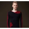 【9.4新品加工订做】秋冬男装新款欧美提花毛线衫弹力男式毛衣