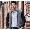 OLRIK2014秋冬新品时尚男式夹克 品牌拼接男士夹克外套