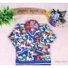 2014 winter new double layer thick and cashmere children's sweater V collar sweater Yi Wutong