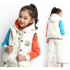 2014 winter children suit big three piece suit in the thickened cotton color cotton sweet girl