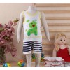 专柜正品 夏季小鹿背心童套装纯棉上衣+短裤二件套YT8008
