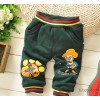 New boy pants bears trousers trousers with bald strong cashmere trousers and winter clothing Chi The