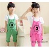 Bib wholesale girls spring 14 new Korean tide relaxed casual trousers hip hop Cotton