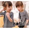 2014 clothing wholesale Korean children spring western style small lattice doll dress Chi children's