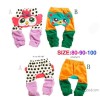 And winter wear lovely girls boys pants owl shape thick PP spring dot cartoon children pants Autumn
