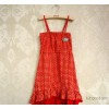 New spring and summer DESBINY 14 single girls full swing skirt printed stitching Gucci