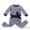 布布恰恰品牌冬季新款品牌儿童家居服 保暖中小童童装条纹潮