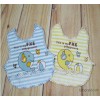 Snow son FXE listen to music of the fish pattern of newborn cotton towel baby bib slobber pocket slo