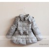 304363  90%腰带款羽绒服 粉色 灰色 童装批发