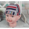 The spring and autumn a pirate hat strap baby bonnet cap all-match striped scarf hat mother 133