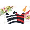 Children hat JM181 bonnet stripe wholesale children's magic angle children's knitted hat cap horn an